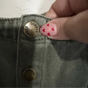 Thrills Catherine Olive Green Denim Button‎ Down Overall Dress thumbnail 6