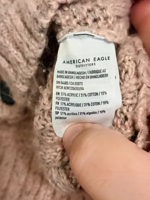 American Eagle Outfitters 3-Button Pink Gray Speckled Cardigan Sweater Size XS thumbnail 3