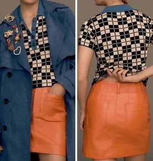 Maeve The Colette Faux Leather Mini Skirt, Size XS thumbnail 2