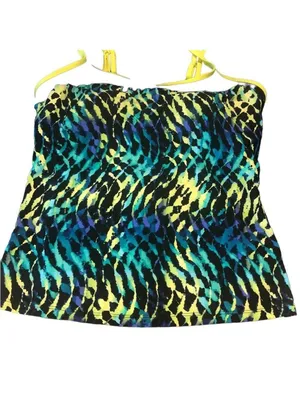 Tankini Athletic Swim Tank Top Swimwear, Size L thumbnail 2