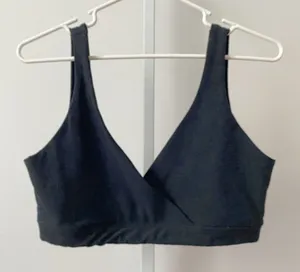 Beyond Yoga Large Black Spacedye Slim Racerback Bralette Surplice Yoga Bra thumbnail 1
