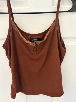 Just Reality Brown Ribbed Lace thumbnail 1