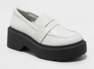 NWT! Wild Fable Women’s Slip-On Loafer Platform Leather Memory Foam Insole Sz 6 thumbnail 1