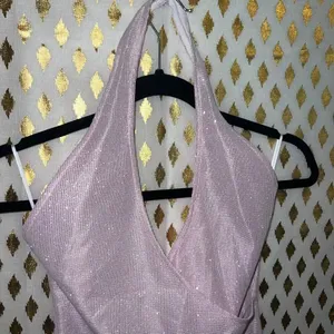 Princess Polly sparkly pink halter top dress Paris mini dress size 0 thumbnail 6
