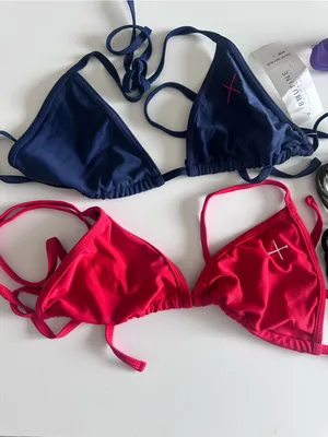 Boutine LA Multi-Color Strappy Bikini Set - Red, Navy, Purple, Olive & Black thumbnail 2