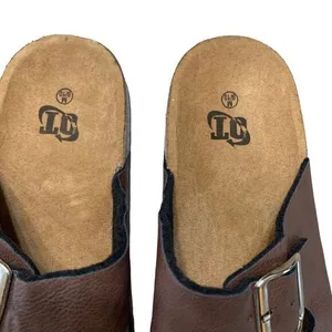 OT Sandals Brown M 9/10 Women Two Strap Buckle Slide Casual‎ Comfort thumbnail 3