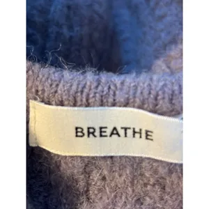 Breathe‎ Lavender Alpaca Blend Cable Knit Cardigan Sweater Purple Made in Korea thumbnail 9