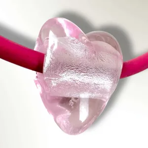 Free People Under the Sea Collar Pink NWT Choker Glass Heart Pendant Bohemian thumbnail 6