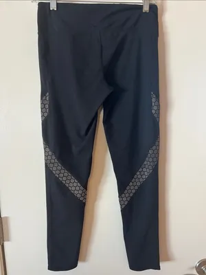 GAP Black Leggings with Reflective Dot Accents thumbnail 4