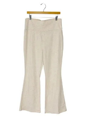 NEW BETTER TOGETHER Beige Flare Yoga Pants Size XL thumbnail 2
