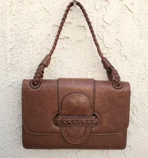 Valentino women’s Histoire braided brown leather shoulder bag thumbnail 2