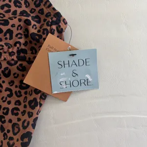 Shade & Shore Leopard‎ Print One Piece Swimsuit V-Neck Keyhole Brown Small 4-6 thumbnail 5