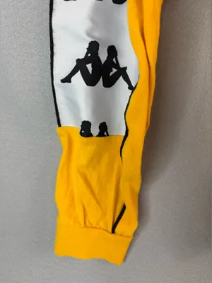 Kappa M Women’s Yellow Long Sleeve Logo Tape Shirt thumbnail 4