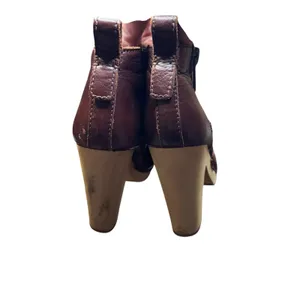 Dolce Vita Booties Womens Size 7.5 Brown Leather Ankle Zip High Heel Lined Boots thumbnail 8