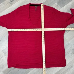 Free People All Mine Sweater Slouchy Alpaca Blend Raspberry Pink Large Oversized thumbnail 12
