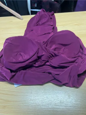 NWT Soma Draped Waist Henna Plum Soft Dress XL thumbnail 11