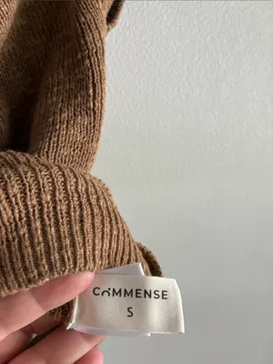 Commense S Brown Layered Wrap Knit Top Halter Tie Short Sleeve Y2K thumbnail 3