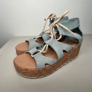 Sorel Cameron Lace Up Gladiator Flatform Size 9 thumbnail 8
