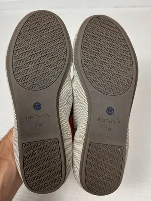 Rothy'S The Flat Round Toe Cream Ballet Flats Shoes Women'S 7.5 thumbnail 9