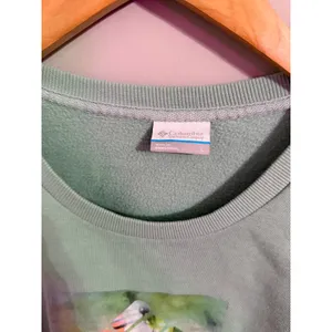 Columbia Mint Green‎ Floral Graphic Sweatshirt Women Size L thumbnail 3