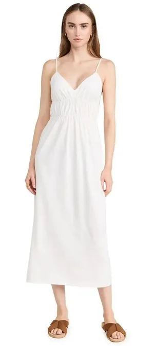 Reformation Aleyza Knit Midi Dress White Size Medium NWT thumbnail 1
