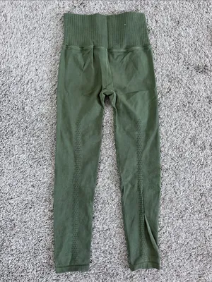 FP Movement Good Karma Leggings XS/S Olive Green High Rise Seamless Yoga thumbnail 4