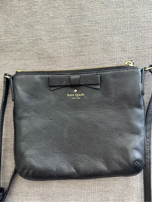 kate spade Black Leather Bow Crossbody with Matching Wallet thumbnail 5