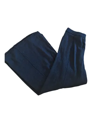 Free People knit wide-leg pants with a high-rise waist, Black, Size Large, NWOT thumbnail 3