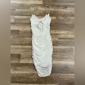 Lucy in the Sky Woman’s White Stretchy Going Out Bodycon Dress Size XS thumbnail 3