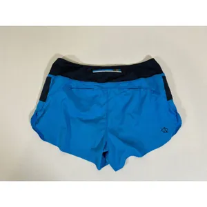 Rabbit Running Shorts Womens Large Blue Navy Pockets Built-in Liner USA Made thumbnail 8