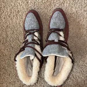 Sorel Maroon and Gray Winter Boots thumbnail 6