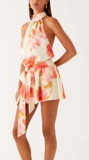 New NWT Peppermayo Diablo Backless Mini Dress - Mimosa Blossom size 2 thumbnail 1