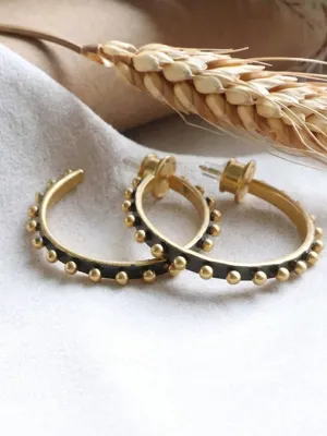 NEW Julie Vos SoHo Hoop Earrings Gold Mixed Metal thumbnail 3