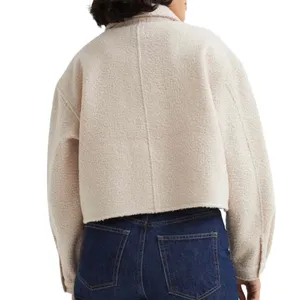 Divided  cropped teddy jacket thumbnail 6