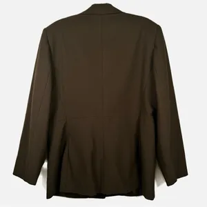 Vintage Bill Blass Women’s Suit Jacket Sz 12 Dark Academia Minimalism 90’s Brown thumbnail 2