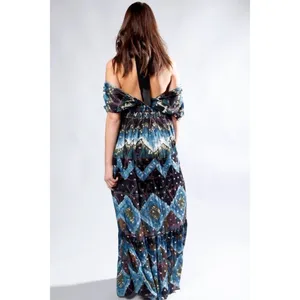 Anthropologie TRYB Markus Brevick Printed‎ Maxi Dress XS $188 thumbnail 2