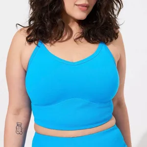 Torrid Blue Low Impact Sports Bra Size 5 thumbnail 1