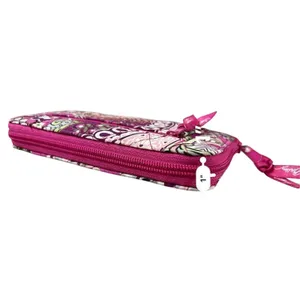 Vera Bradley 2010 "Very Berry Paisley" Hope Toile Hidden Wristlet‎ Wallet Pink thumbnail 7