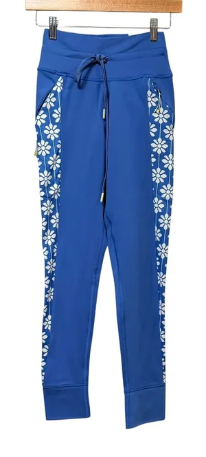 OFFLINE by Aerie Blue Daisy Floral Warmup Leggings High Rise Pockets Womens M thumbnail 1