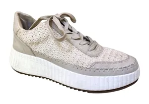 DV Dolce Vita Woven Crochet Platform Sneakers Beige Boho Women Size 8.5‎ thumbnail 1