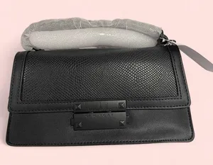 Nicole miller black matte vegan leather snake top handle dr. Bag crossbody NWT thumbnail 2