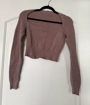 Brown Cropped Sweater thumbnail 1