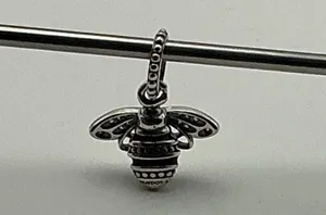 Pandora 398840C01 Sparkling Queen Bee Pendant Sterling Silver CZ Retired thumbnail 1