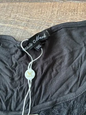 White Mark Black Top thumbnail 3
