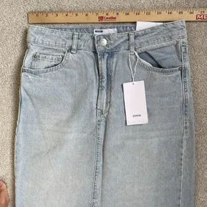 Bershka Denim High-Rise Maxi Skirt 100% Cotton Blue Women's Size EU 38/US 6 thumbnail 11