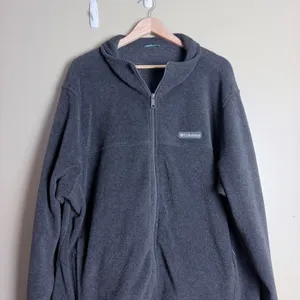 Columbia Fleece Jacket XXL Gray Full Zip Activewear Outdoor Layering Hiking Fall thumbnail 2