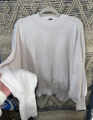 Free People Easy Street Tunic Oversize Knit Sweater thumbnail 1
