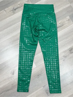 Offline Aerie Houndstooth Hugger High‎ Waisted Ankle Leggings Green Medium thumbnail 8