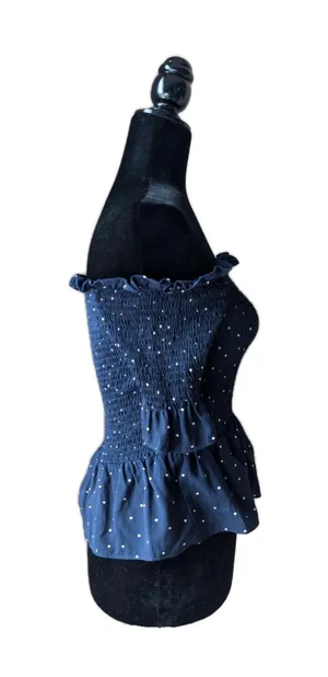 Boutique Polka Dot Shirred Top ✨ thumbnail 3