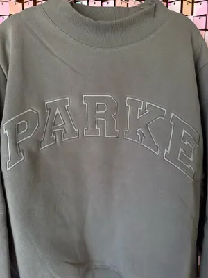 Parke Monochrome Varsity Mockneck – Stone – L/XL – Sold Out Online thumbnail 2